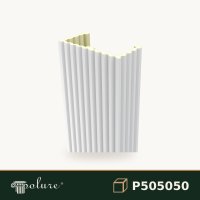 Pilastru decorativ din poliuretan, profil canelat 25x50x240 cm – P505050