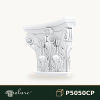 Capitel de pilastru din poliuretan cu motive clasice 25x91 cm