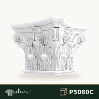 Capitel Pilastru din Poliuretan 108x108 cm cu Acant