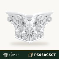 Capitel Pilastru Poliuretan cu Frunze Acant 68x137x84 cm