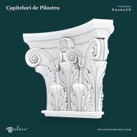 Capitel Pilastru Poliuretan 109x84 cm Model Clasic Acant
