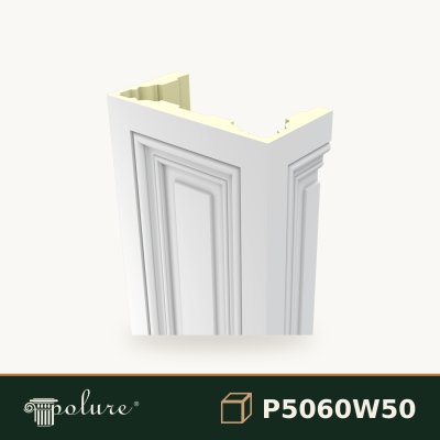 P5060W50 Pilastru decorativ Poliuretan 30x60x240 cm pentru perete, fotografie produs