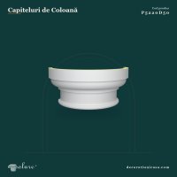 Capitel Semicoloană din Poliuretan 14x28 cm Model Clasic