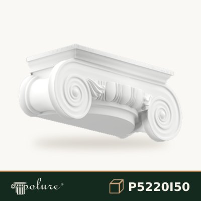 Capitel Coloana Ionic din Poliuretan 12x32 cm Decorative