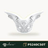 Capiteliu Coloană Poliuretan Frunze de Acant 46x91 cm
