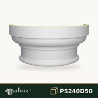 Capitel Coloană Poliuretan 28x56x25 cm Motive Acant