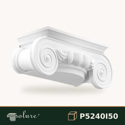 Capiteliu Ionic din Poliuretan 24x64x26 cm Decorativ