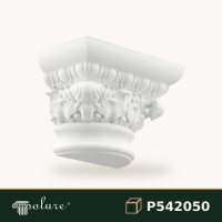 Capitel Coloană Poliuretan 18x36x26 cm Cu Volute