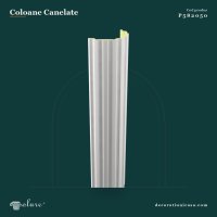 Semicoloană Canelată din Poliuretan 20x10x240 cm