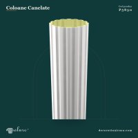 Coloană Decorativă Canelată din Poliuretan 30x30x240 cm