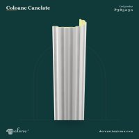 Jumătate de Coloană Canelată din Poliuretan 15x30x240 cm