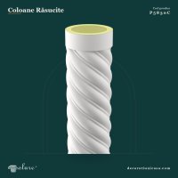 Coloană Decorativă Răsucită din Poliuretan 30x260 cm
