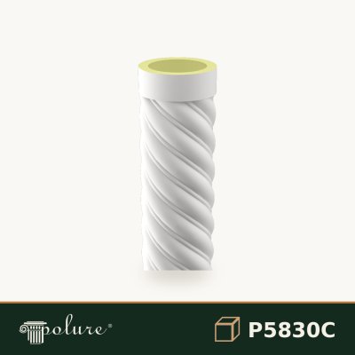 Coloană Decorativă Răsucită din Poliuretan 30x260 cm