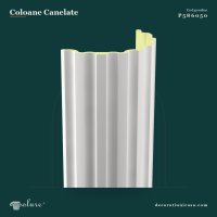 Semicoloană Canelată Decorativă din Poliuretan 30x60x240 cm