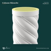 Coloană Răsucită din Poliuretan 60x260 cm pentru Decor