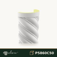 Coloană Răsucită din Poliuretan pentru Decor 30x260 cm