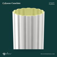 Coloană Canelată din Poliuretan P5880 80x240 cm Decorativă
