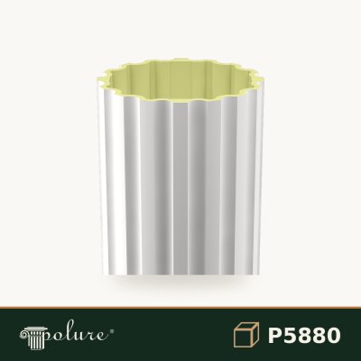 Coloană Canelată din Poliuretan P5880 80x240 cm Decorativă