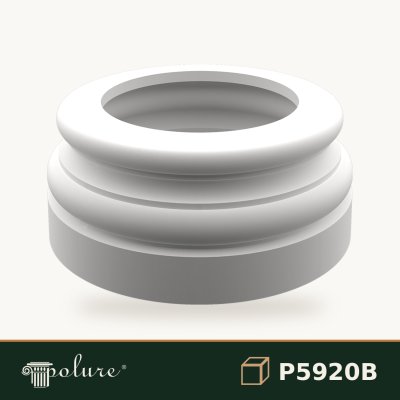 Bază Coloană din Poliuretan Netedă 26x26x11 cm