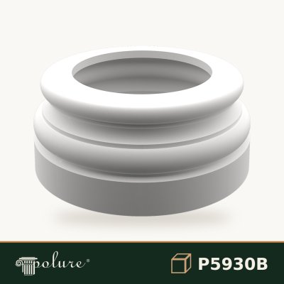 Bază din Poliuretan pentru Coloană Clasică 38x38 cm