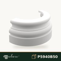 Bază Semicoloană din Poliuretan 26x51x23 cm Decorativă
