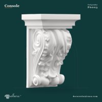 Consolă Decorativă din Poliuretan 8x10x16 cm Cu Volute