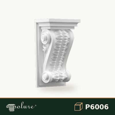 Consolă Decorativă Clasică din Poliuretan 8x12x21 cm