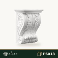 Consolă Decorativă din Poliuretan cu Volute 16x21x30 cm