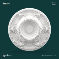 Rozetă de Tavan din Poliuretan 59x59 cm cu Relief Decorativ