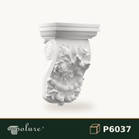 Consolă Decorativă din Poliuretan cu Relief Floral 11x20x32 cm