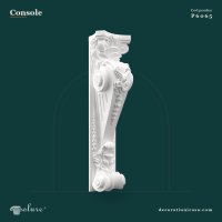 Consolă Decorativă din Poliuretan cu Volute 19x19x72 cm