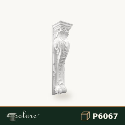 Consolă Sculptată Poliuretan cu Acant 21x24x106 cm