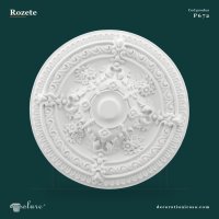 Rozetă Tavan din Poliuretan cu Relief Floral 65 cm