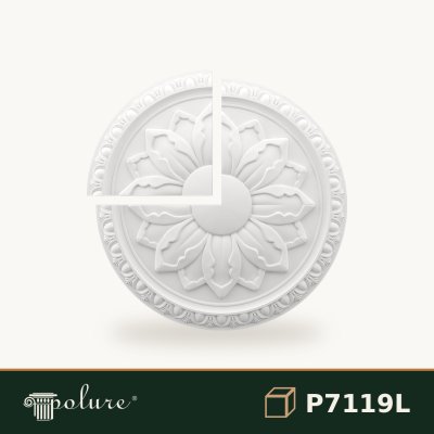 Rozetă Tavan Poliuretan 135 cm Model Clasic cu Relief