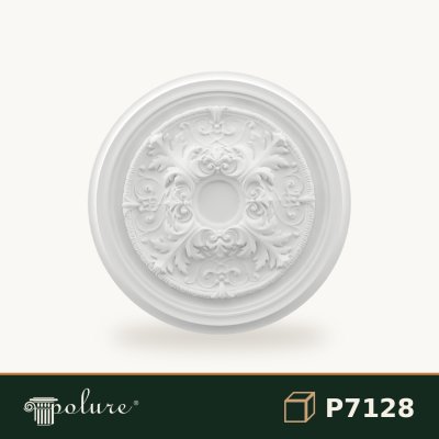 Rozetă Tavan din Poliuretan cu Model Clasic 69 cm