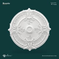 Rozetă Decorativă din Poliuretan 76 cm cu Relief Floral