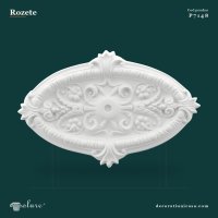 Rozetă Ovală din Poliuretan Pentru Tavan 45x68 cm Model Decorativ