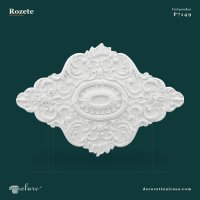 Rozetă Decorativă Ovală de Tavan din Poliuretan 74x110 cm