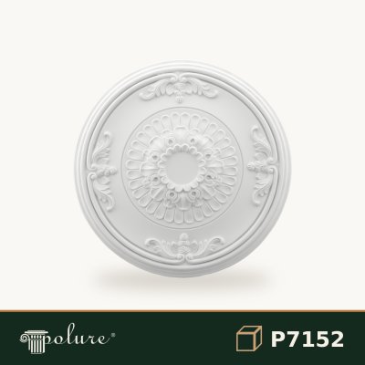 Rozetă Decorativă de Tavan din Poliuretan Model Clasic 67x67 cm