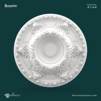 Rozetă Tavan Poliuretan Clasică cu Relief Floral 117 cm