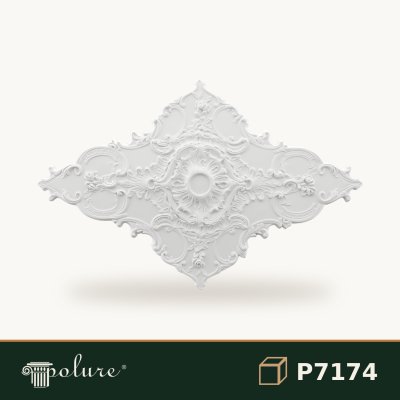 Rozetă de Tavan din Poliuretan 110x170 cm Model Oval