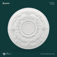 Rozetă Poliuretan pentru Tavan cu Relief Clasic 75 cm