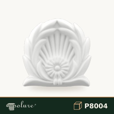 Ornament Decorativ din Poliuretan 8x8 cm cu Relief Clasic