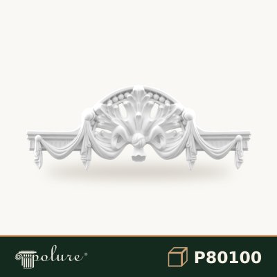 Fronton Decorativ din Poliuretan 95x36 cm pentru Uși și Ferestre