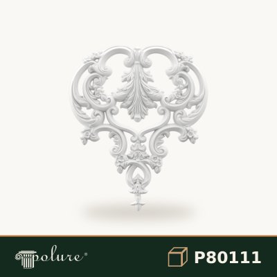 Ornament Decorativ Poliuretan cu Relief Floral 66x55 cm