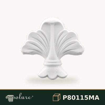 Ornament Decorativ din Poliuretan cu Frunze de Acant 12x12 cm