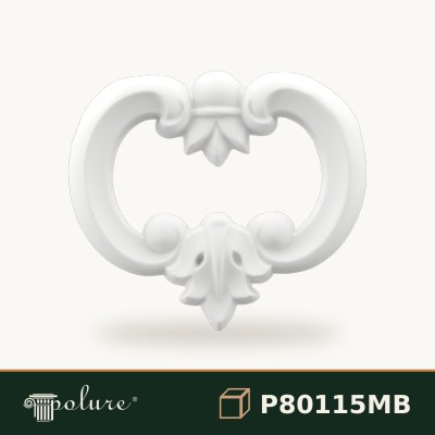 Ornament Decorativ din Poliuretan cu Volute 11x13 cm