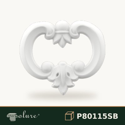 Ornament Decorativ Floral din Poliuretan 8x9 cm