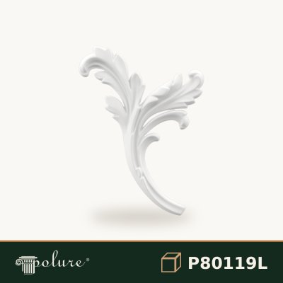 Ornament Decorativ din Poliuretan 26x17 cm pentru Perete și Mobilă