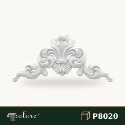Ornament Decorativ Poliuretan P8020 cu Volute 35x75 cm